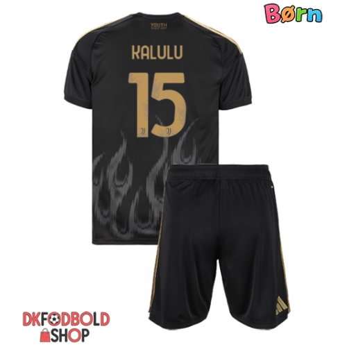 Juventus Pierre Kalulu #15 Tredje trøje Børn 2026-27 Kort ærmer (+ korte bukser)